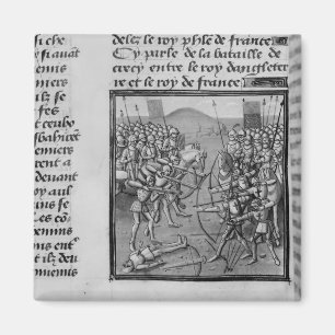 The Battle of Crecy in 1346 Magnet