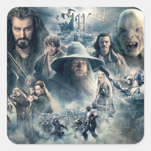 THE BATTLE OF FIVE ARMIES™ SQUARE STICKER (Front)