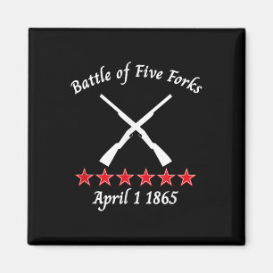 The Battle Of Five Forks Virginia 1865 Civil Battl Magnet