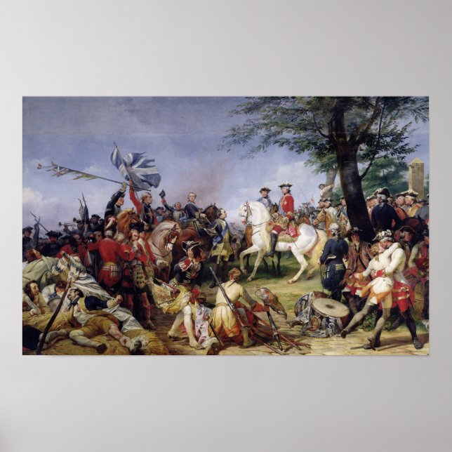 The Battle of Fontenoy, 11th May 1745, 1828 Poster (Front)