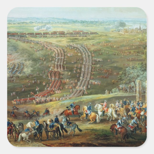 The Battle of Fontenoy, 11th May 1745 Square Sticker (Front)