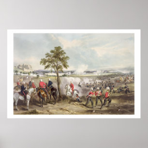 The Battle of Goojerat on 21st February 1849, engr Poster
