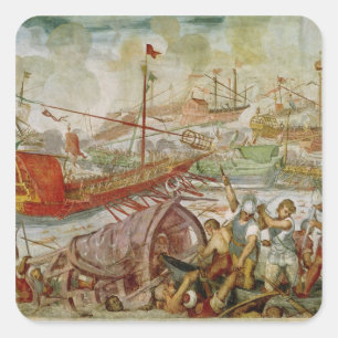 The Battle of Lepanto, October 1571, 1600 Square Sticker