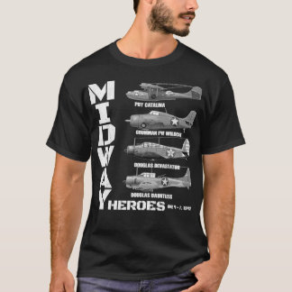 The Battle of Midway Plane Spotting American WW2 P T-Shirt