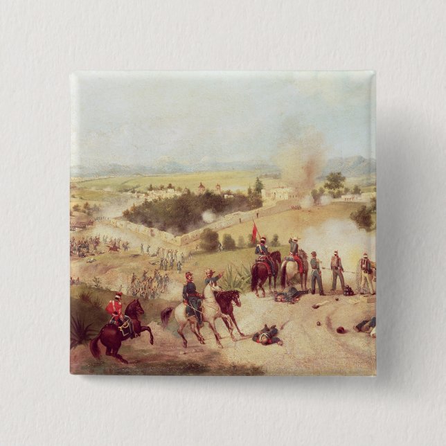 The Battle of Molino del Rey, 8th September 1847 15 Cm Square Badge (Front)
