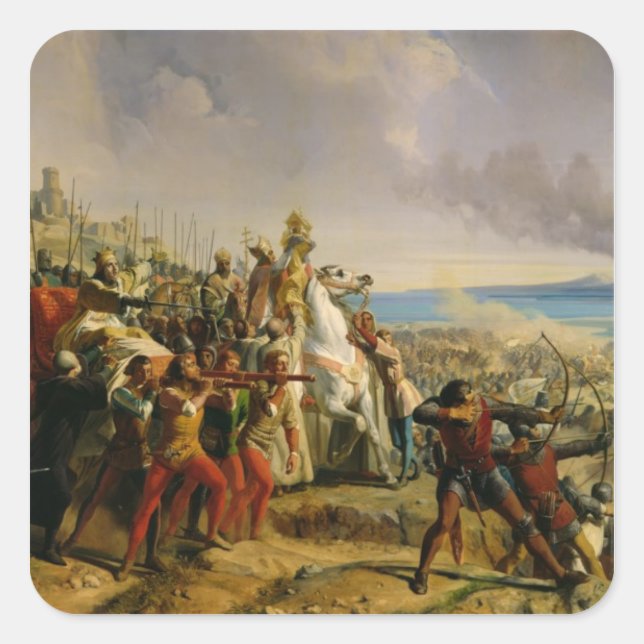 The Battle of Montgisard Square Sticker (Front)