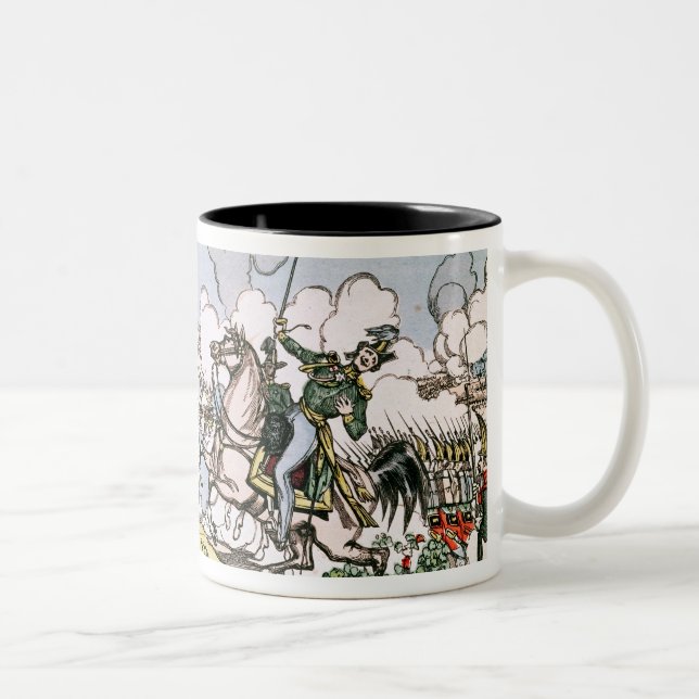 The Battle of Moscow, 7th September 1812 Two-Tone Coffee Mug (Right)