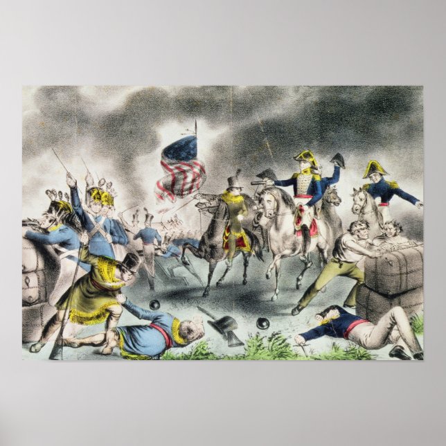 The Battle of New Orleans, pub.Nathaniel Currier Poster (Front)