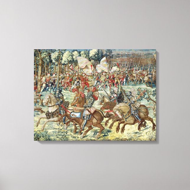 The Battle of Pavia. The Advance of Charles V Canvas Print (Front)