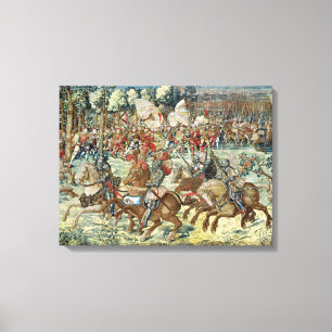 The Battle of Pavia. The Advance of Charles V Canvas Print