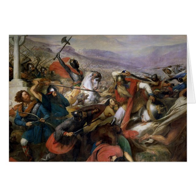 The Battle of Poitiers, won by Charles Martel (Front Horizontal)