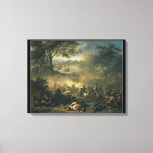 The Battle of Poltava in 1709, 1717 Canvas Print