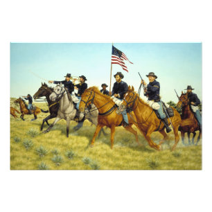 The Battle of Prairie Dog Creek by Ralph Heinz Photo Print