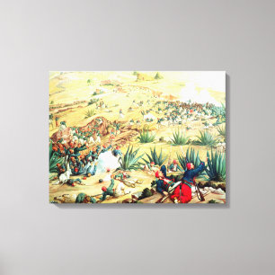 The Battle of Puebla, 5 May 1862 Canvas Print