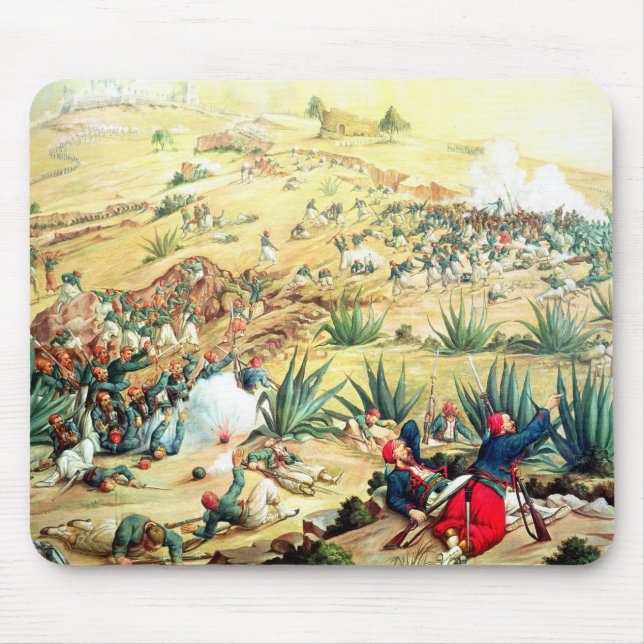 The Battle of Puebla, 5 May 1862 Mouse Mat (Front)