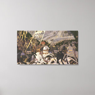 The Battle of San Romano, c.1438-40 Canvas Print