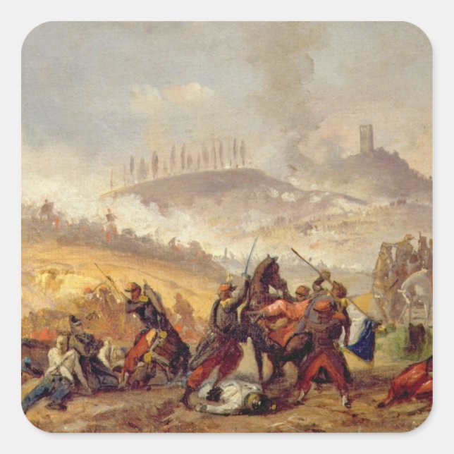The Battle of Solferino Square Sticker (Front)
