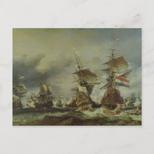 The Battle of Texel, 29 June 1694 Postcard