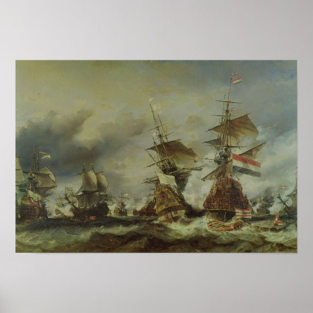 The Battle of Texel, 29 June 1694 Poster (Front)