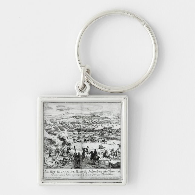 The Battle of the Boyne, c.1690 Key Ring (Front)