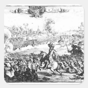 The Battle of the Boyne, July 1st 1690 Square Sticker