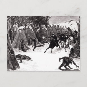 The Battle of the Washita Postcard
