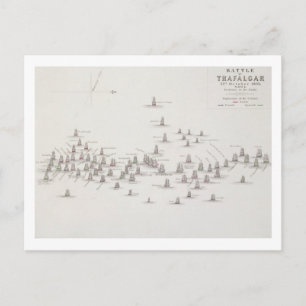 The Battle of Trafalgar, 21st October 1805, Positi Postcard