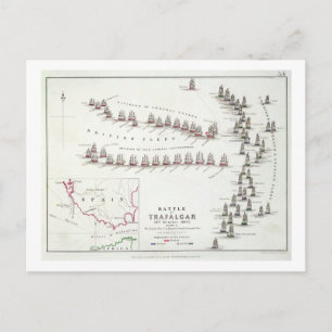 The Battle of Trafalgar, 21st October 1805, The Br Postcard
