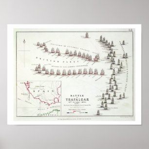 The Battle of Trafalgar, 21st October 1805, The Br Poster