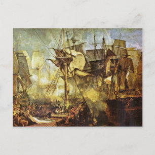 The Battle Of Trafalgar By Steuerbordbesanwanten V Postcard