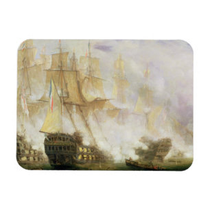 The Battle of Trafalgar, c.1841 (oil on canvas) Magnet