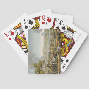 The Battle of Wagram, 7 July 1809, engraved by Lou Playing Cards