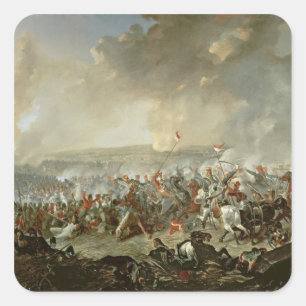 The Battle of Waterloo, 18th June 1815 Square Sticker