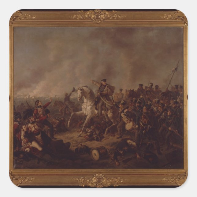 The Battle of Waterloo Square Sticker (Front)
