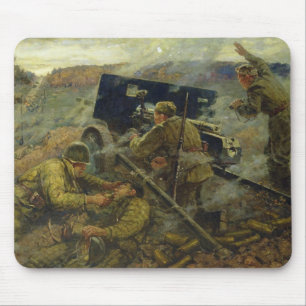 The Battle of Yelnya near Moscow in 1941 Mouse Mat
