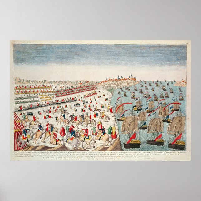 The Battle of Yorktown, 19th October 1781 Poster (Front)