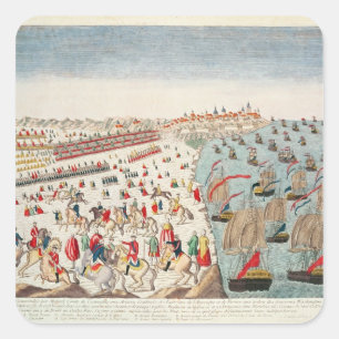 The Battle of Yorktown, 19th October 1781 Square Sticker