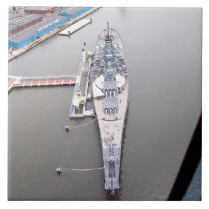 The battleship New Jersey from above   Tile