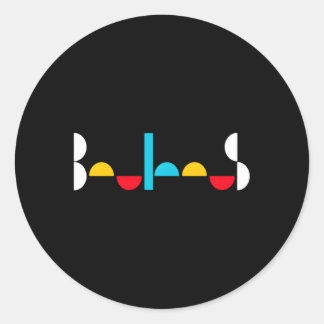 The Bauhaus School 1919 1933 Classic Round Sticker