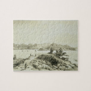 The Bay and Island of Hong Kong, plate 4 from 'Ske Jigsaw Puzzle