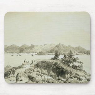 The Bay and Island of Hong Kong, plate 4 from 'Ske Mouse Mat