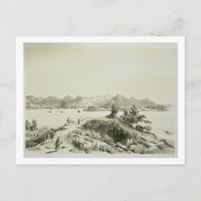 The Bay and Island of Hong Kong, plate 4 from 'Ske Postcard (Front)