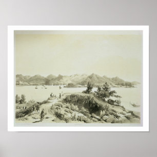 The Bay and Island of Hong Kong, plate 4 from 'Ske Poster