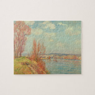 The Bay and the River, 1901 (oil on canvas) Jigsaw Puzzle