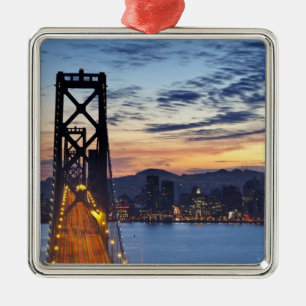 The Bay Bridge from Treasure Island Metal Tree Decoration