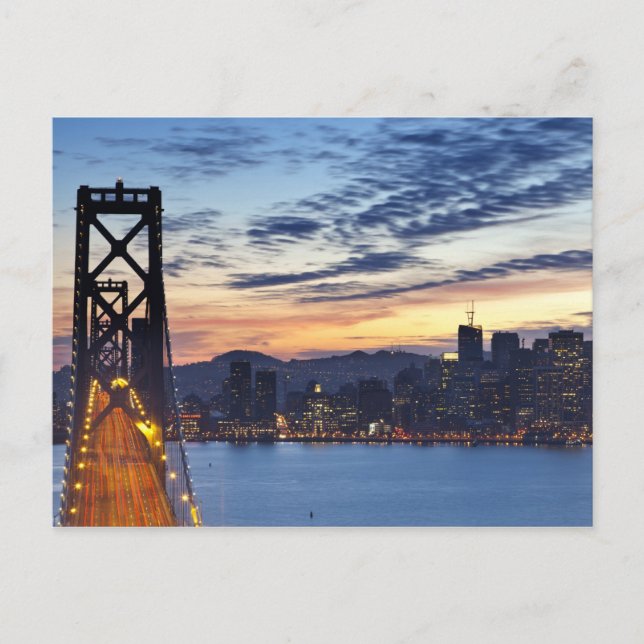 The Bay Bridge from Treasure Island Postcard (Front)