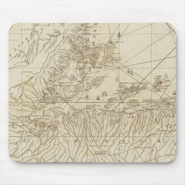 The Bay of Honduras Mouse Mat (Front)