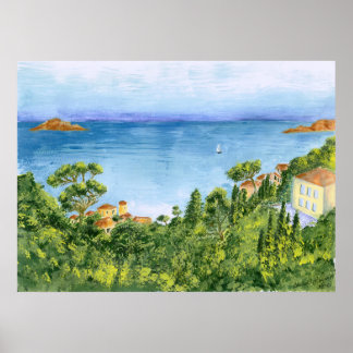 The Bay of Marseilles, France - framable print