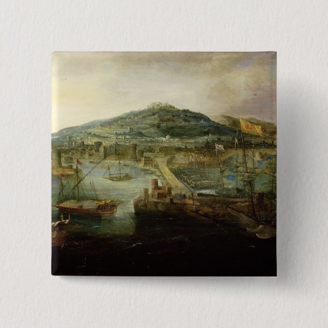 The Bay of Naples 15 Cm Square Badge (Front)