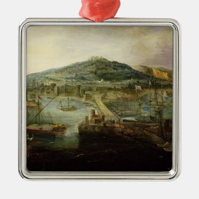 The Bay of Naples Metal Tree Decoration (Front)